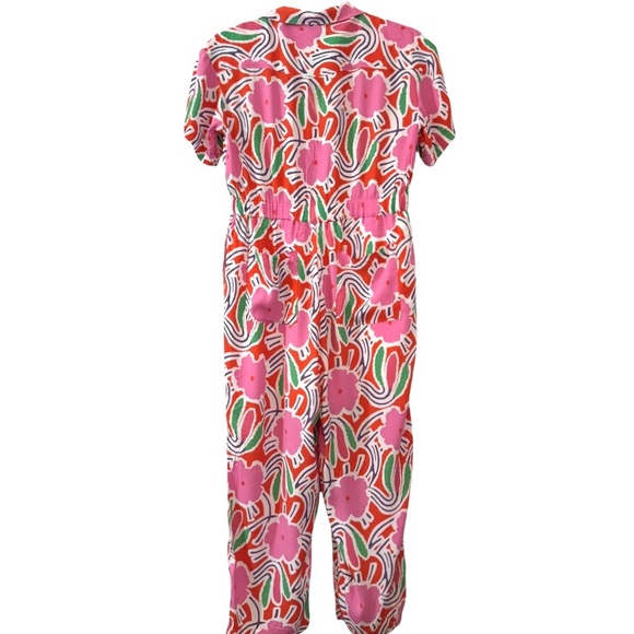 Diane Von Furstenberg Pink Floral Jumpsuit - Picture 4 of 6